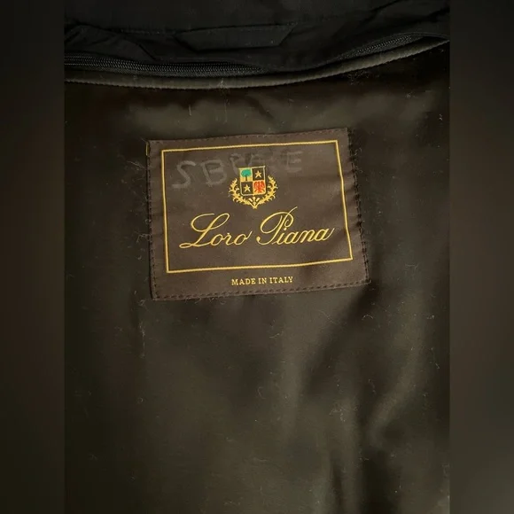 Loro Piana Black Trench Coat with Matte Finish - Picture 12 of 16